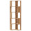 VidaXL (oak) vidaXL Corner Bookcase 5-Tier Corner Bookshelf Corner Rack Engineered Wood 1