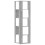 VidaXL (concrete grey) vidaXL Corner Bookcase 5-Tier Corner Bookshelf Corner Rack Engineered Wood 6