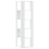 VidaXL (white) vidaXL Corner Bookcase 5-Tier Corner Bookshelf Corner Rack Engineered Wood 6