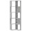 VidaXL (concrete grey) vidaXL Corner Bookcase 5-Tier Corner Bookshelf Corner Rack Engineered Wood 2
