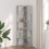 VidaXL (concrete grey) vidaXL Corner Bookcase 5-Tier Corner Bookshelf Corner Rack Engineered Wood 3