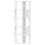 VidaXL (white) vidaXL Corner Bookcase 5-Tier Corner Bookshelf Corner Rack Engineered Wood 2