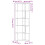 VidaXL (white) vidaXL Corner Bookcase 5-Tier Corner Bookshelf Corner Rack Engineered Wood 9