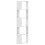 VidaXL (white) vidaXL Corner Bookcase 5-Tier Corner Bookshelf Corner Rack Engineered Wood 5