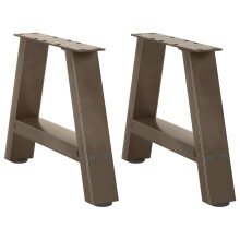 (30 x (30-31) cm) vidaXL Coffee Table Legs A-Shaped Desk Legs Metal Bar Stand DIY 2 pcs Steel