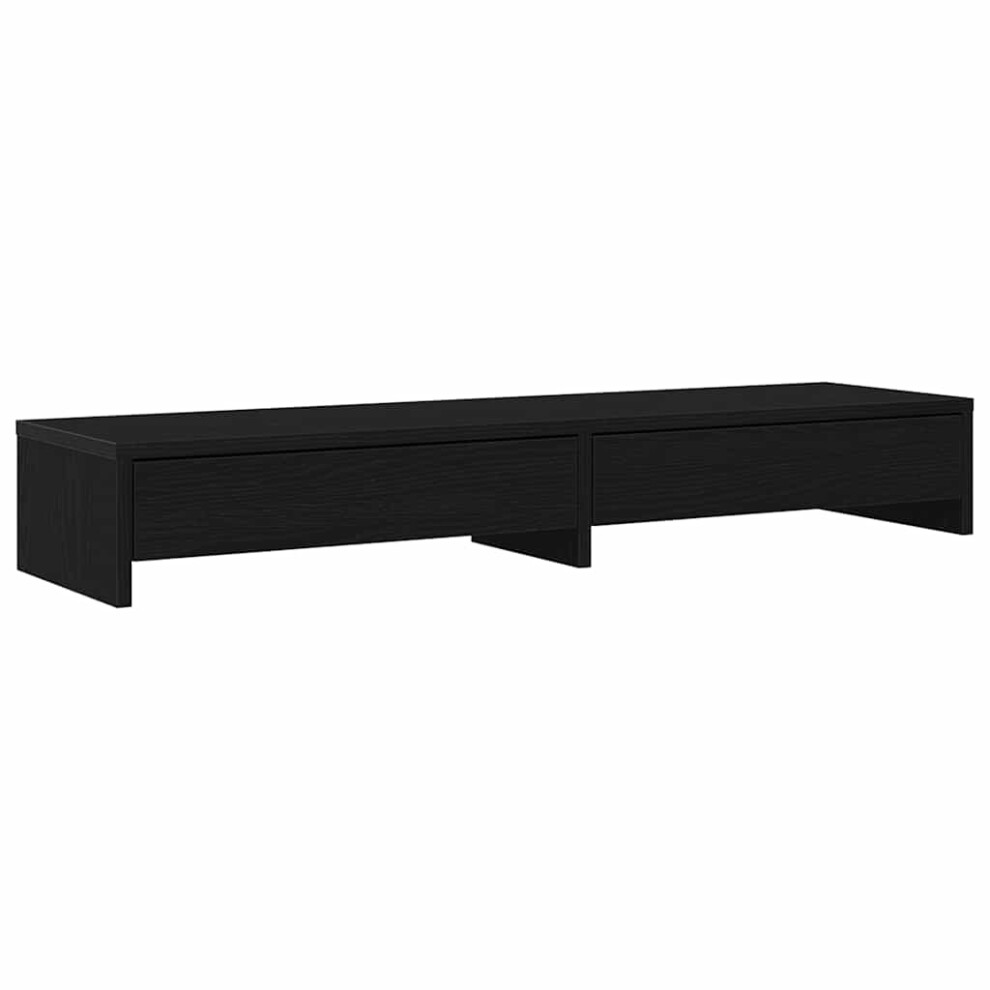 Vidaxl (100 X 27 X 15 Cm) Monitor Stand With Drawers Monitor Riser Display Stand Engineered Wood