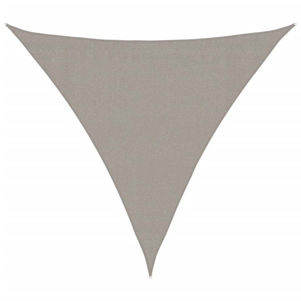 Vidaxl ( 3.6 X 3.6 X 3.6 M) Sunshade Sail Canopy Screen Balcony Awning Canopy Hdpe Rectangular Light/Grey