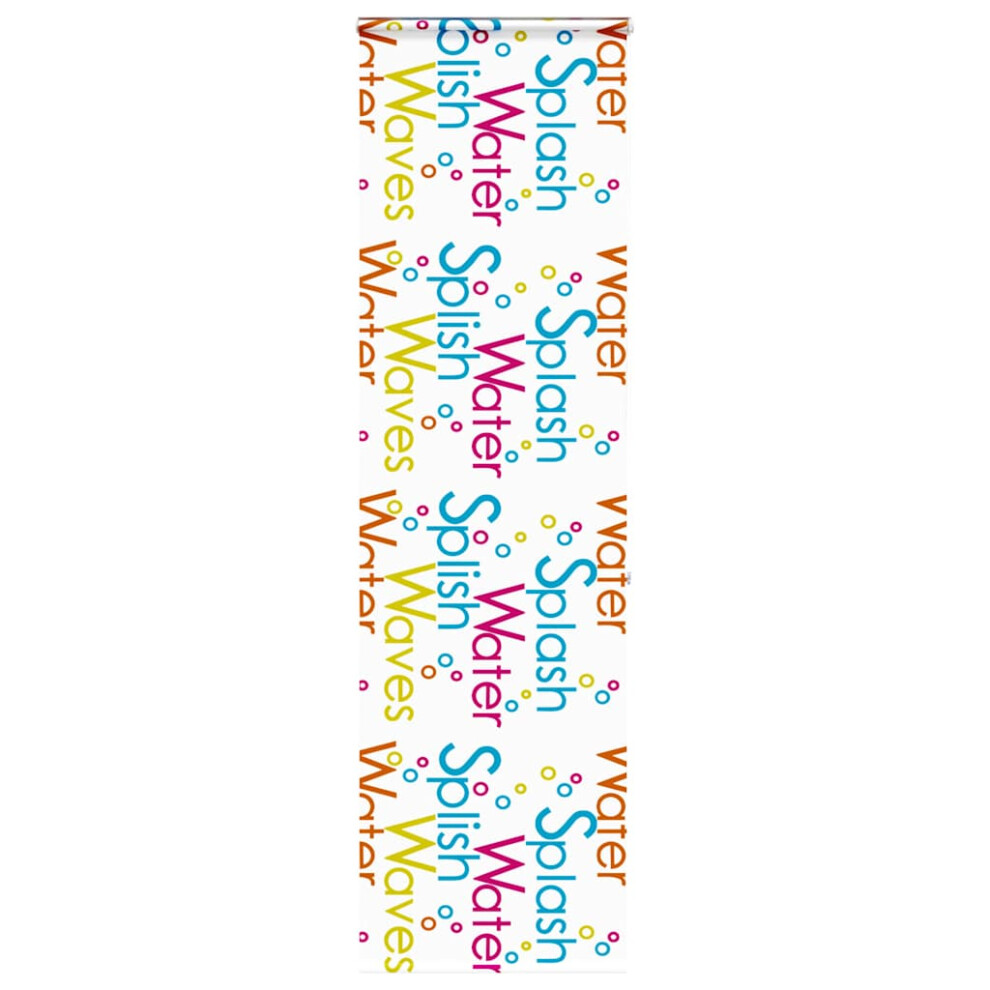 Vidaxl (Splash, 70 X 240 Cm) Shower Roller Blind 70X240 Cm Fabric Width 66 Cm Shower Blind