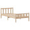 VidaXL vidaXL Bed Frame with Drawers Home Bed Base 90x190 cm Single Solid Wood Pine 7