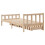 VidaXL vidaXL Bed Frame with Drawers Home Bed Base 90x190 cm Single Solid Wood Pine 6