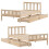 VidaXL vidaXL Bed Frame with Drawers Home Bed Base 90x190 cm Single Solid Wood Pine 9