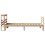 VidaXL vidaXL Bed Frame with Headboard Bed Base Bedstead 90x200 cm Solid Wood Pine 7