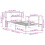 VidaXL vidaXL Bookcase Bed without Mattress Bed White Small Single Solid Wood Pine 4