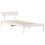 VidaXL vidaXL Bookcase Bed without Mattress Bed White Small Single Solid Wood Pine 5