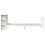 VidaXL vidaXL Bookcase Bed without Mattress Bed White Small Single Solid Wood Pine 7