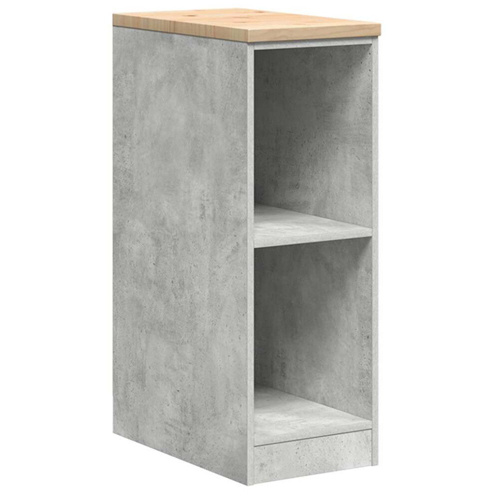 Vidaxl (Concrete 30 X 51 X 85 Cm) Garage Storage Cabinet Smoked Oak 30X51x85 Cm Solid Wood Pine Cabinet Grey