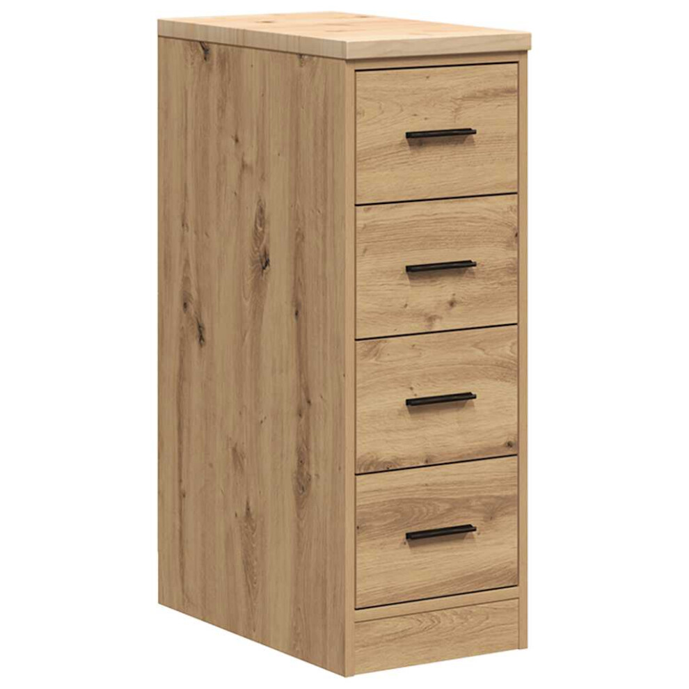 Vidaxl (Artisian Oak, 30 X 51 X 85 Cm) Garage Storage Cabinet Smoked Oak 30X51x85 Cm Solid Wood Pine Cabinet