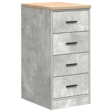 (concrete grey, 40 x 51 x 85 cm) vidaXL Garage Storage Cabinet Smoked Oak 30x51x85 cm Solid Wood Pine cabinet