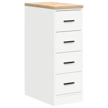 (white, 30 x 51 x 85 cm) vidaXL Garage Storage Cabinet Smoked Oak 30x51x85 cm Solid Wood Pine cabinet