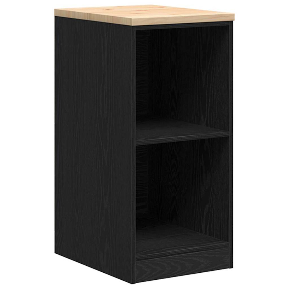(black, 40 x 51 x 85 cm) vidaXL Garage Storage Cabinet Smoked Oak 30x51x85 cm Solid Wood Pine cabinet-image-OPC-PGMJRHV-NEW