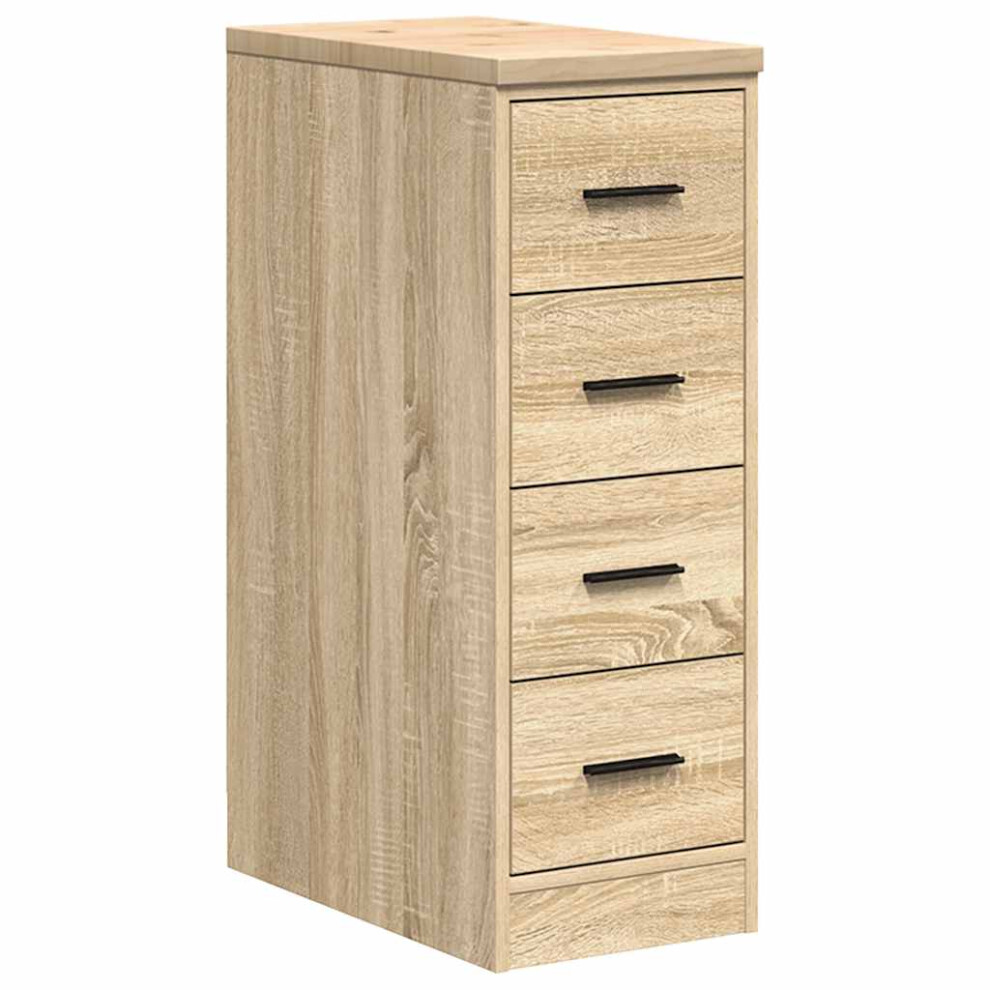 Vidaxl (Sonoma Oak, 30 X 51 X 85 Cm) Garage Storage Cabinet Smoked Oak 30X51x85 Cm Solid Wood Pine Cabinet