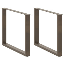 (natural, 100 x (72-73) cm/ 3 pcs) vidaXL Coffee Table Legs Desk Legs Furniture Legs Bar Stand DIY U-Shaped Steel