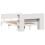 VidaXL vidaXL Bookcase Bed without Mattress Bed Base White 140x200cm Solid Wood Pine 6