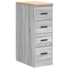 (grey sonoma, 30 x 51 x 85 cm) vidaXL Garage Storage Cabinet Smoked Oak 30x51x85 cm Solid Wood Pine cabinet