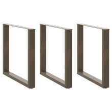 (natural, 80 x (72-73) cm/ 3 pcs) vidaXL Coffee Table Legs Desk Legs Furniture Legs Bar Stand DIY U-Shaped Steel