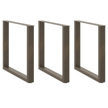 (natural, 90 x (72-73) cm/ 3 pcs) vidaXL Coffee Table Legs Desk Legs Furniture Legs Bar Stand DIY U-Shaped Steel