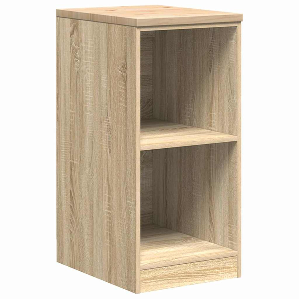 Vidaxl (Sonoma Oak, 40 X 51 X 85 Cm) Garage Storage Cabinet Smoked Oak 30X51x85 Cm Solid Wood Pine Cabinet