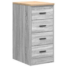 (grey sonoma, 40 x 51 x 85 cm) vidaXL Garage Storage Cabinet Smoked Oak 30x51x85 cm Solid Wood Pine cabinet
