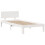 VidaXL vidaXL Bookcase Bed without Mattress Bed Base White 140x200cm Solid Wood Pine 8