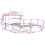 VidaXL vidaXL Bookcase Bed without Mattress Bed Base White 140x200cm Solid Wood Pine 4