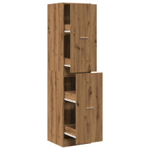 (oak, 40 x 41 x 174.5 cm) vidaXL Apothecary Cabinet Storage Cabinet Apothecary Cupboard Engineered Wood