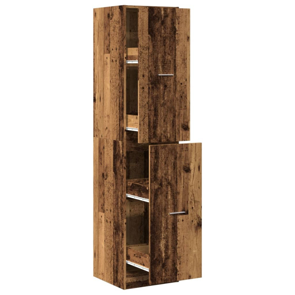(old wood, 40 x 41 x 174.5 cm) vidaXL Apothecary Cabinet Storage Cabinet Apothecary Cupboard Engineered Wood