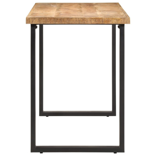 VidaXL vidaXL Dining Table Kitchen Table Dining Room Dinner Table Solid Wood Mango 2