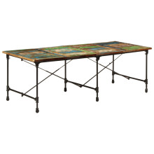 vidaXL Dining Table Dining Room Kitchen Dinner Table Solid Wood Reclaimed