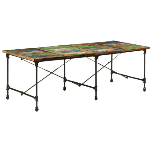 VidaXL vidaXL Dining Table Dining Room Kitchen Dinner Table Solid Wood Reclaimed