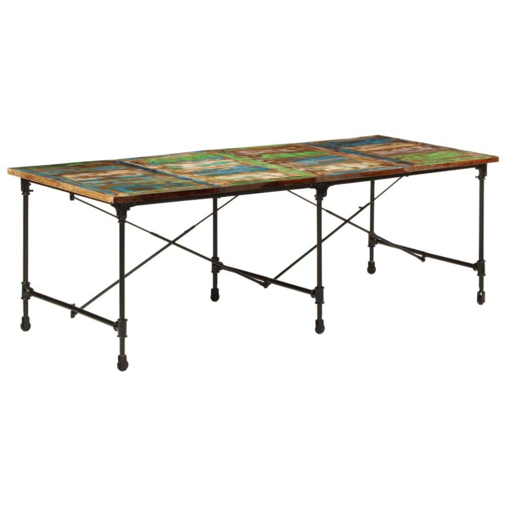 Vidaxl Dining Table Dining Room Kitchen Dinner Table Solid Wood Reclaimed