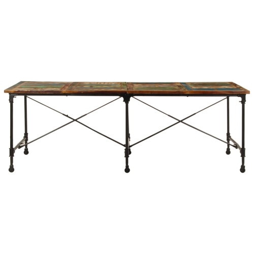 VidaXL vidaXL Dining Table Dining Room Kitchen Dinner Table Solid Wood Reclaimed 1
