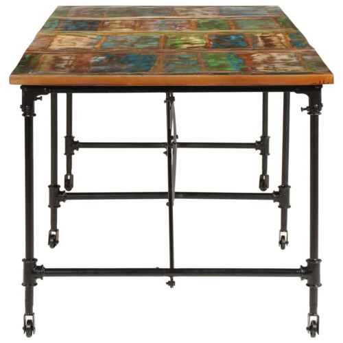 VidaXL vidaXL Dining Table Dining Room Kitchen Dinner Table Solid Wood Reclaimed 2
