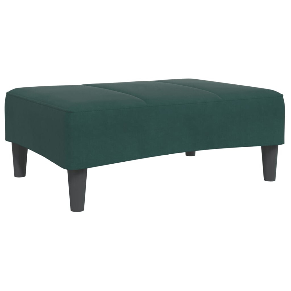 vidaXL Footstool Living Room Footrest Ottoman Sofa Stool Dark Green Velvet-image-OPC-PGMJRMD-NEW