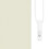VidaXL vidaXL Roller Blind Blackout Off White 125x150cm Fabric Width 121.6cm Polyester 10