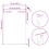 VidaXL vidaXL Roller Blind Blackout Off White 125x150cm Fabric Width 121.6cm Polyester 4