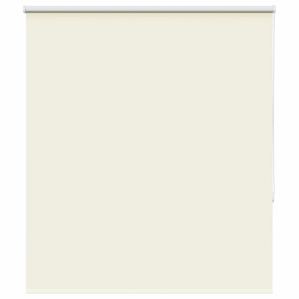 vidaXL Roller Blind Blackout Off White 125x150cm Fabric Width 121.6cm Polyester