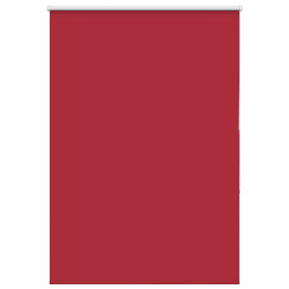 Vidaxl Red Roller Blind Blackout 110X150 Cm Fabric Width 105.7 Cm Polyester