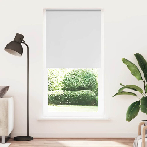 VidaXL vidaXL Roller Blind Blackout White 110x210 cm Fabric Width 105.7 cm Polyester 1