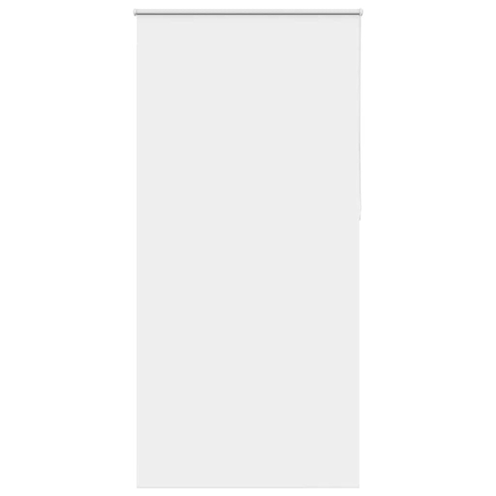 Vidaxl Roller Blind Blackout White 115X210 Cm Fabric Width 110.7 Cm Polyester