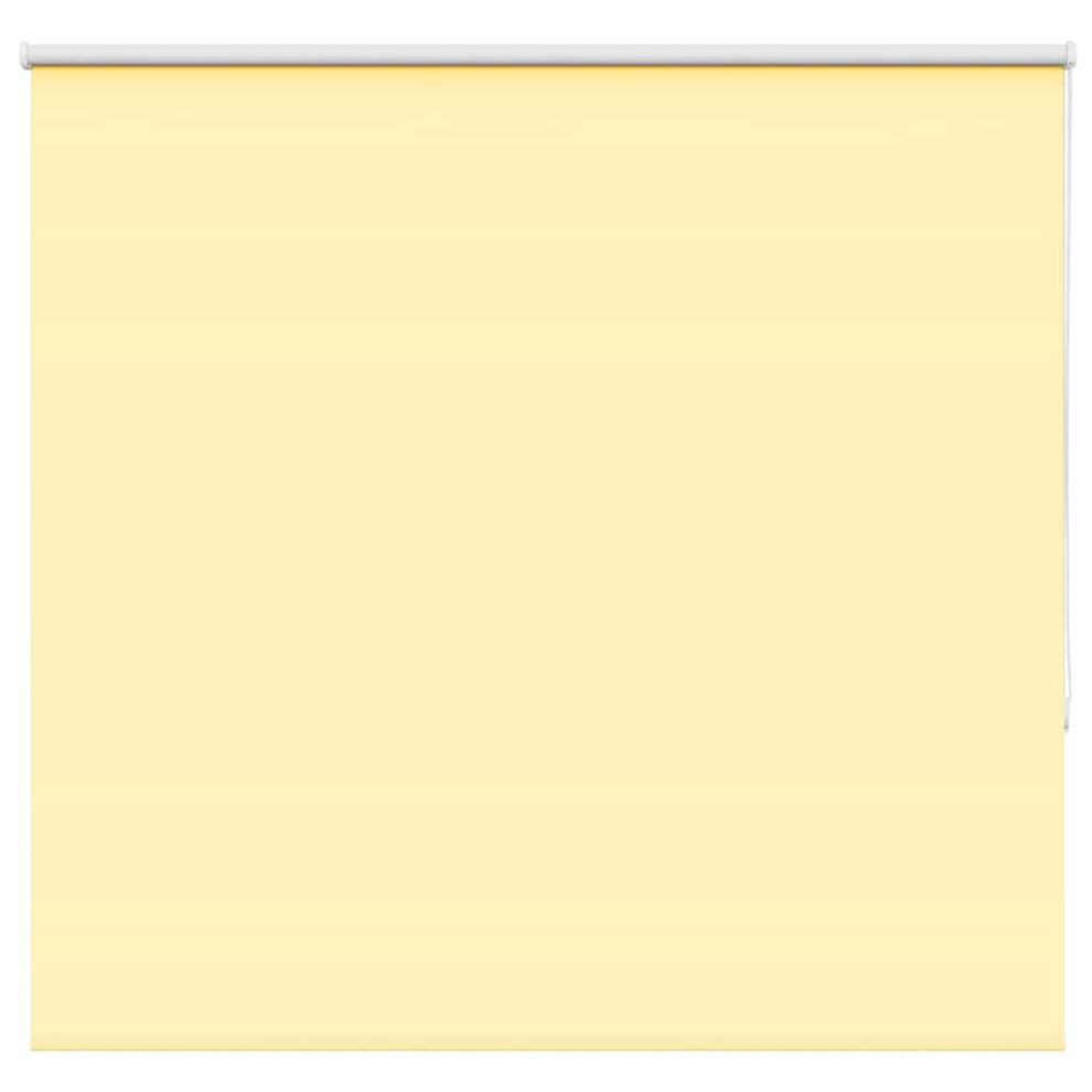 Vidaxl Roller Blind Blackout Yellow 145X130 Cm Fabric Width 141.6 Cm Polyester